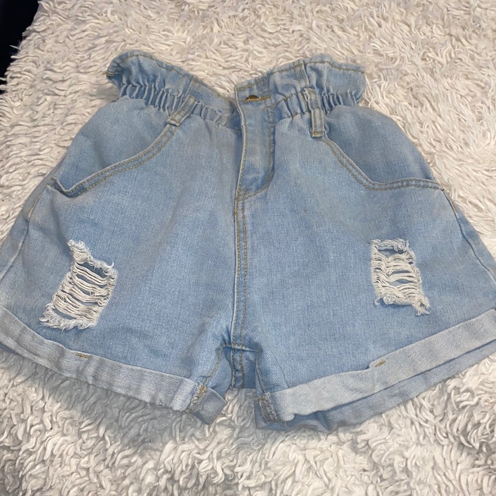 Denim shorts